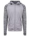JC058 Awdis Womens Cool Contrast Zoodie Grey / Grey melange colour image